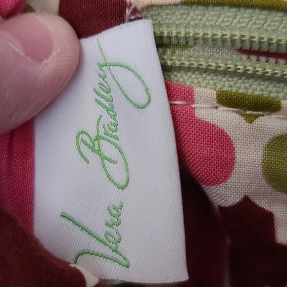 Vera Bradley Hello Dahlias Retired Purse Shoulder Bag Floral Kiss Lock GUC READ - Picture 10 of 16